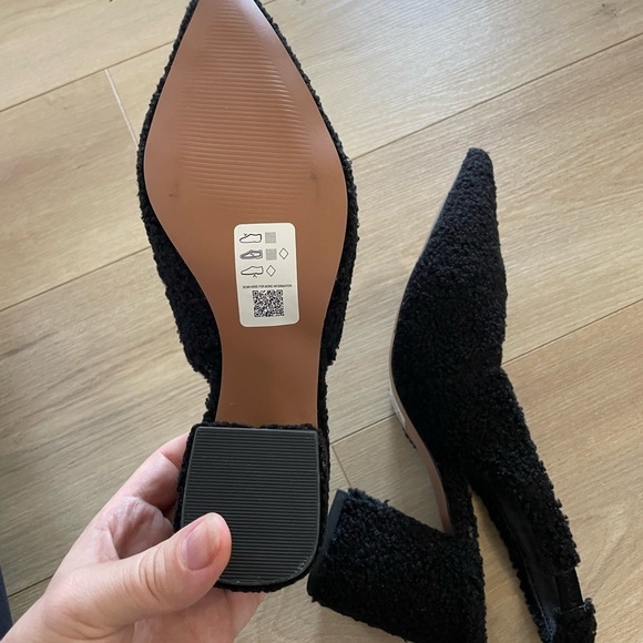 ASOS DESIGN Serina slingback block heeled shoes in black sandals size 9 new - Picture 6 of 9